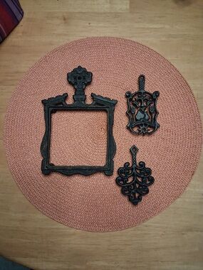 Vintage Cast Iron Footed Trivets Lot of 3
